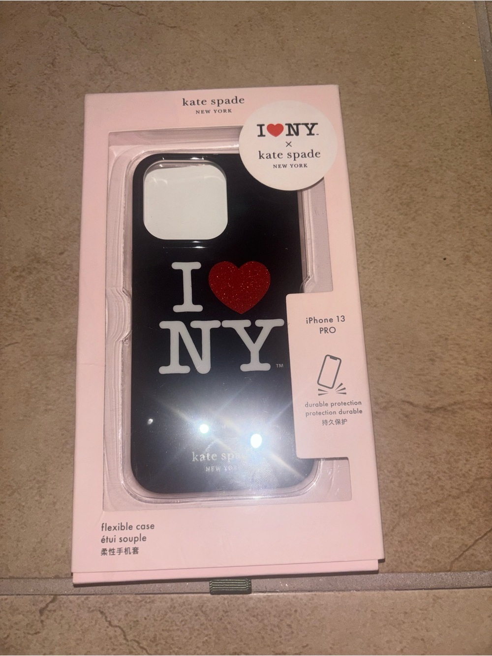 kate spade Black I ♥ NY iPhone 13 Pro Case - Picture 2 of 4
